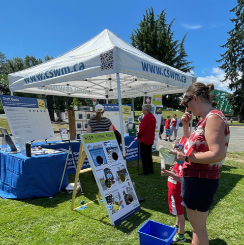 Comox Strathcona Waste Management info booth